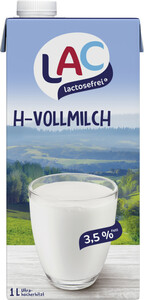 LAC lactosefrei H-Vollmilch 3,5% 1L