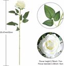Bild 2 von Kunstblume »12 pcs künstliche Seidenrose Blume einzigen Stiel lebensechte gefälschte Rose für Hochzeit Bouquet Blumenarrangements Home Party Centerpiece Dekoration(White)«, Mmgoqqt