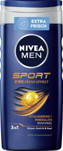 Nivea Men 3in1 Duschgel Sport 24H Fresh Effect 250ML