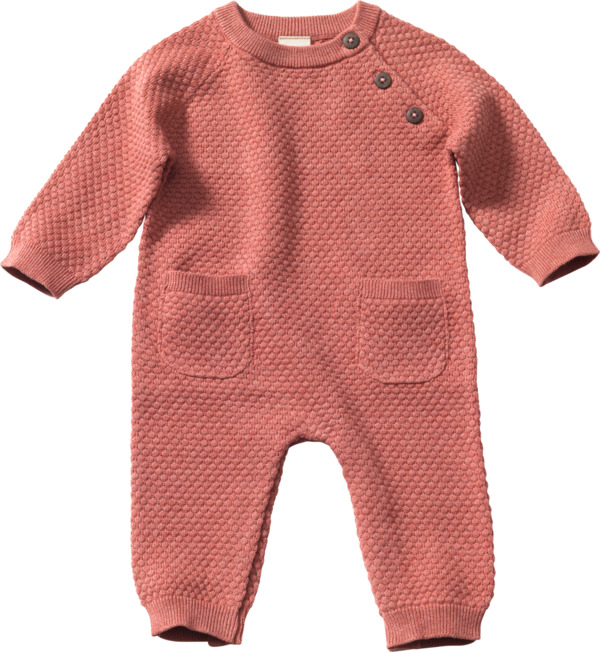 Bild 1 von ALANA Baby Overall, Gr. 56, aus Bio-Baumwolle, rosa