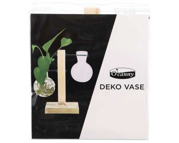 Bild 1 von Deko-Vase Hängeglas Holz 17 x 18 cm