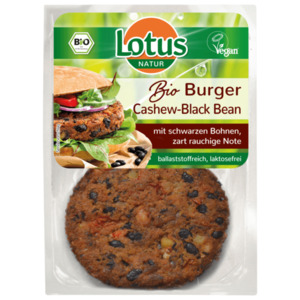 Lotus Bio-Burger Cashew-Black Bean vegan 2x80g