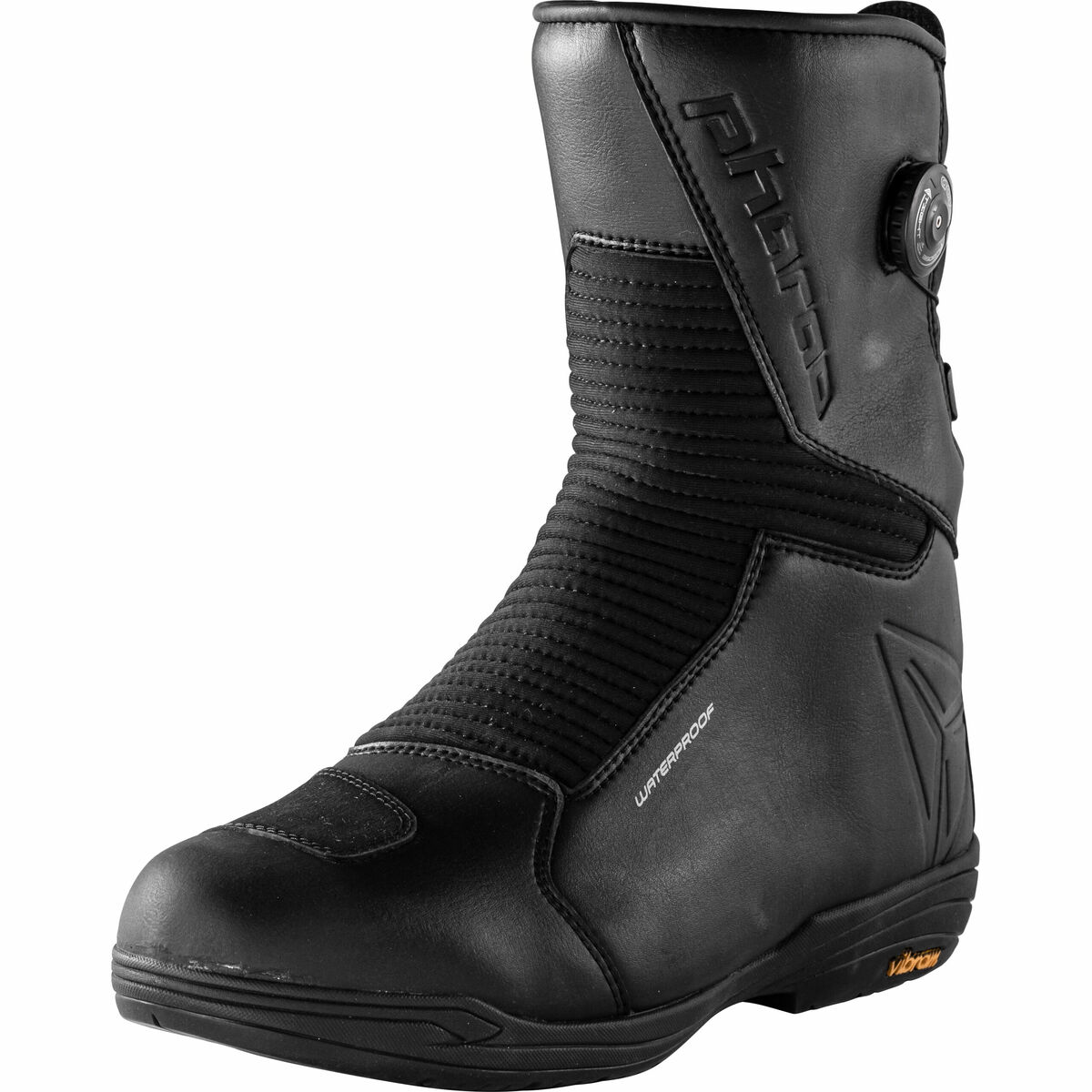 Bild 1 von Pharao Delta WP Motorradschnürstiefel lang Motorradstiefel schwarz Herren Größe 44