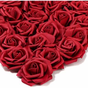 Kunstblume »25Pcs Rosen Künstliche Blumen Realistische für Hochzeitsfeier Büro Home Decor«, Jormftte
