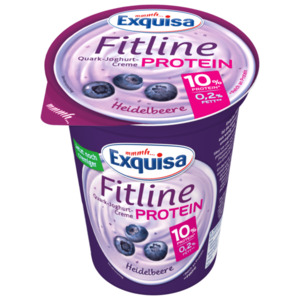 Exquisa Protein Fitline Quark-Joghurt-Creme Heidelbeere 400g