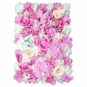 Kunstblume »6Pcs Künstliche Rose Blumenwand 40*60cm Wandpaneel Hochzeit Party Deko« Rose, Baesset