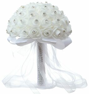 Kunstblumenstrauß »Braut Hochzeit Bouquet Rose Hand Bouquet künstlich gefälschte Blumen«, DESI-LEB