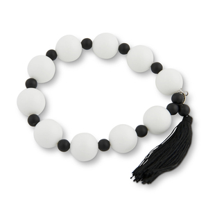 PEARLS FOR GIRLS Damen Perlen-Armband schöner Armschmuck mit Achat Weiß