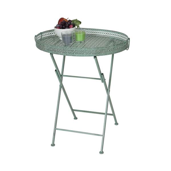 Bild 1 von Klapptisch MCW-C39, Gartentisch, klappbar Metall antik-grün