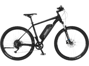 FISCHER Montis EM 2127 Mountainbike (Laufradgröße: 27,5 Zoll, Rahmenhöhe: 48 cm, Unisex-Rad, 557 Wh, Schwarz)