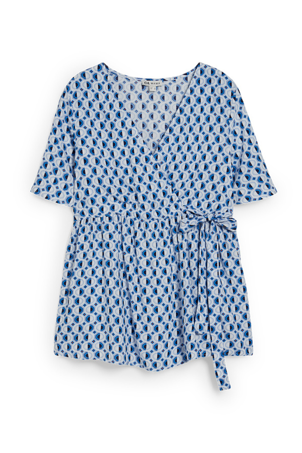 Bild 1 von C&A Still-Bluse-mit Livaeco™-Fasern-gemustert, Blau, Größe: 44