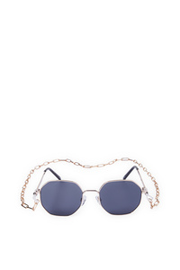 C&A Set-Sonnenbrille und Brillenkette-2 teilig, Schwarz, Größe: 1 size