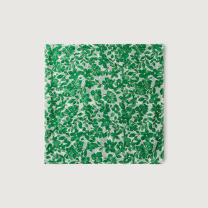 Leichtes Tuch aus recycelter Polyester-Qualität mit Floralprint
