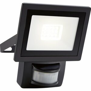 LED-Strahler Floodlight Sensor Schwarz 10W 850lm