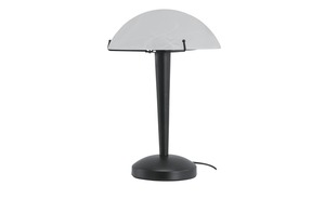 LED-Tischleucht, 1-flammig, schwarz mit Alabasterglas