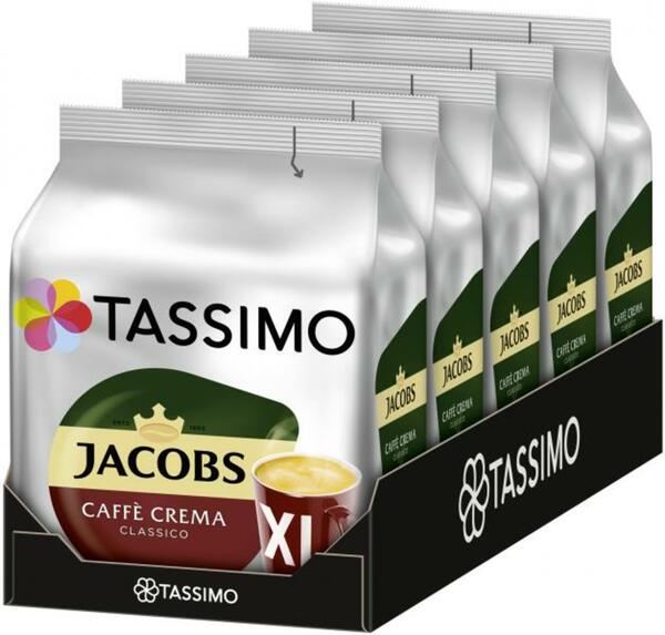 Bild 1 von Tassimo Kapseln Jacobs Caffè Crema classico XL, 16 Kaffeekapseln
