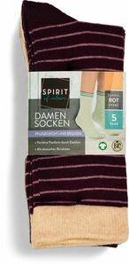 Spirit of Colours Damen Socken Dunkelrot Gr. 39-42