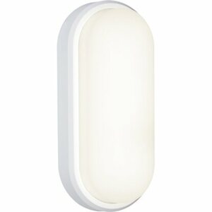 LED-Ovalleuchte OL 18 W Weiß 1-flammig