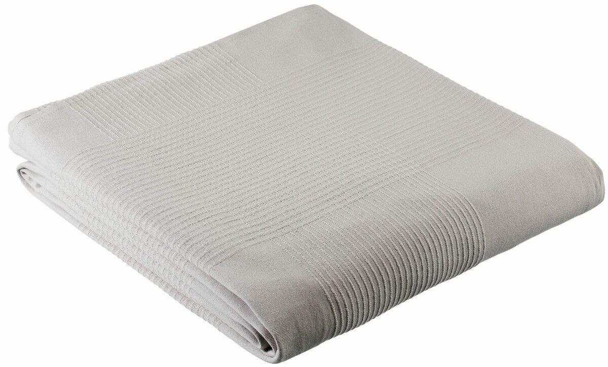 Bild 2 von Tagesdecke »Mira«, my home, leichte Tagesdecke, Wohndecke, Überwurf für Bett oder Sofa, Material 100% Baumwolle, in Größe 150x250cm, und 250x250 cm, Einzelbett, Doppelbett, Uni Design, Mel