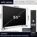 Bild 2 von CHiQ U55H7C LED-Fernseher (139,00 cm/55 Zoll, 4K Ultra HD, Smart-TV, android TV, Google Assistant,Netflix,Dolby Audio,Triple tuner(DVB-T2/T/C/S2)