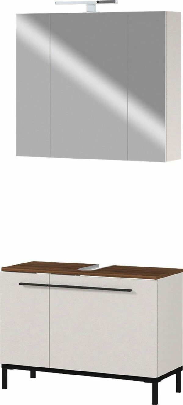 Bild 1 von GERMANIA Badmöbel-Set »Yonkers«, Set bestehend aus 1 Waschbeckenunterschrank und 1 Spiegelschrank