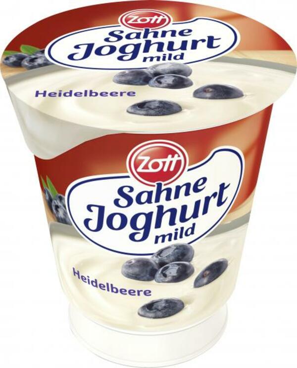 Bild 1 von Zott Sahnejoghurt mild Heidelbeere