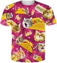 Bild 1 von Goodstoworld T Shirt Herren Unisex 3D Drucken Pizza Katze Funny Sommer Tshirt Kurze Ärmel Lässige T Shirts Tee Tops XL