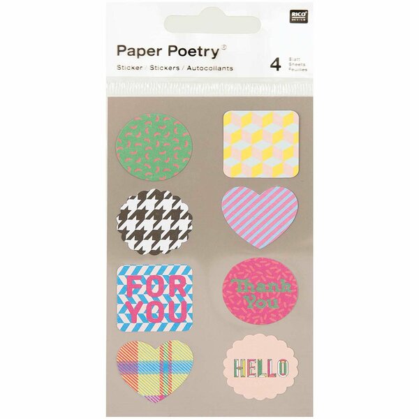 Bild 1 von Paper Poetry Sticker Etiketten for you 4 Bogen