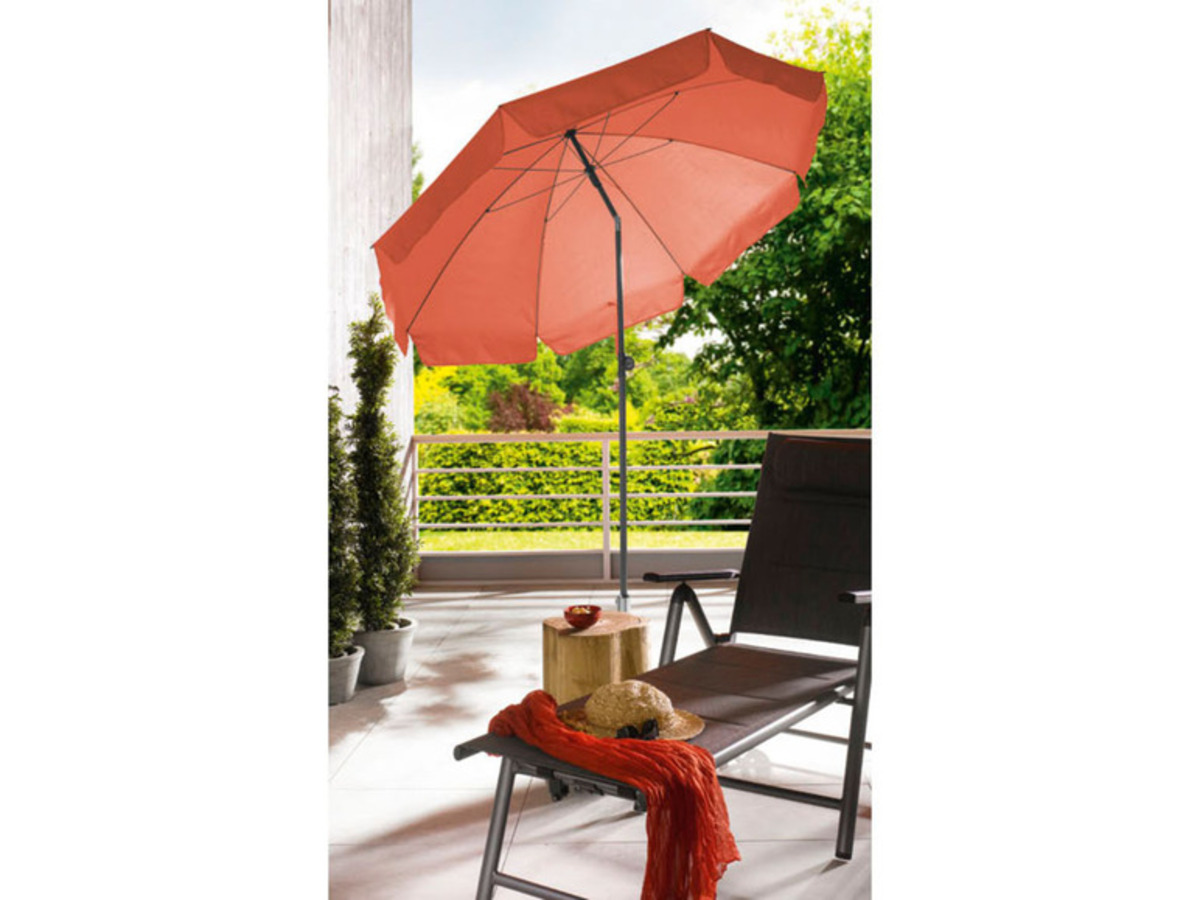 LIVARNO home Sonnenschirm, mit Knickvorrichtung, Ø 180 cm von Lidl ansehen!