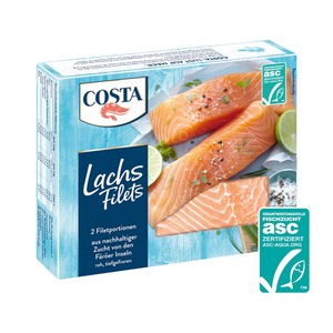 COSTA LACHS FILETS, tiefgefroren, je 250-g-Packung