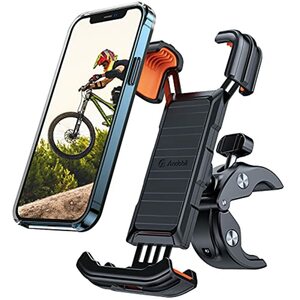 andobil Handyhalterung Fahrrad Lenker [2023 Vollständiger Schutz] Patent Design, Handyhalterung Motorrad [Einfache Montage] 360° Drehbar Outdoor Handy Fahrradhalterung für iPhone 14/13/12 Samsung