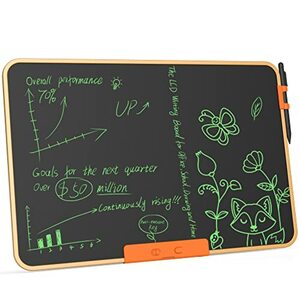 TUGAU LCD-Schreibtafeln 21 inch, Löschbarem Zaubertafel für Erwachsene Maltafel Kinder Groß Writing Board, Für Mathematische Entwürfe, Zeichnungen, Einkaufslisten und Notizen