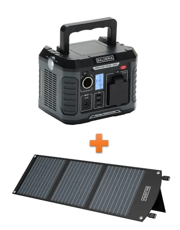 Bild 1 von Balderia Powerstation + Solarpanel Solar Power Set PS300-60