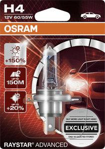 Osram GLL H4 Raystar Advanced +150% 12V 60/55W