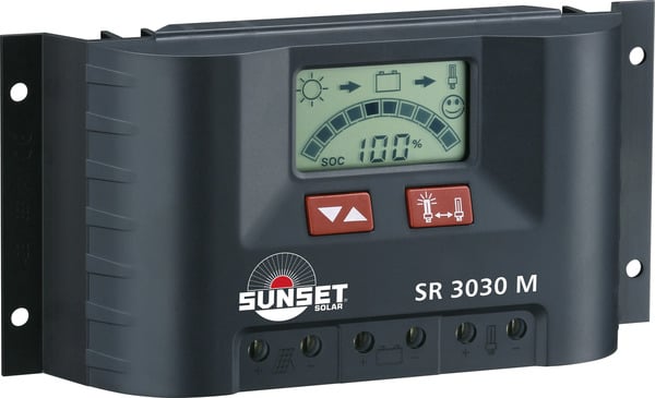 Bild 1 von Sunset Solarladeregler SR 3030 30 A, 12/24 Volt, mit Display