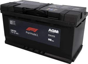 Formula1 Starterbatterie AGM CB795 95Ah 810A Maße: 353x175x190mm