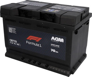 Formula1 Starterbatterie AGM CB770 70Ah 720A Maße: 278x175x190mm