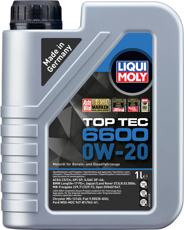 Bild 1 von Liqui Moly Motoröl Top Tec 6600 0W-20 1 L