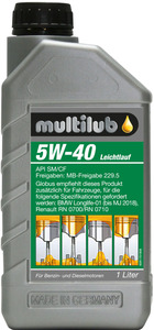 Multilub Motoröl 5W-40LL 1L