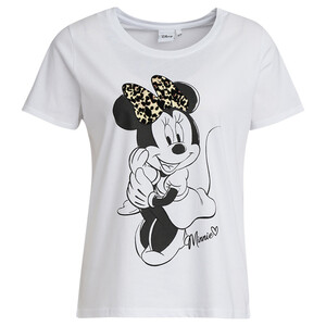 Minnie Maus T-Shirt mit Flock-Print