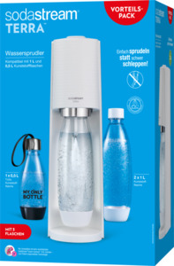 SodaStream Terra Wassersprudler Vorteilspack weiss