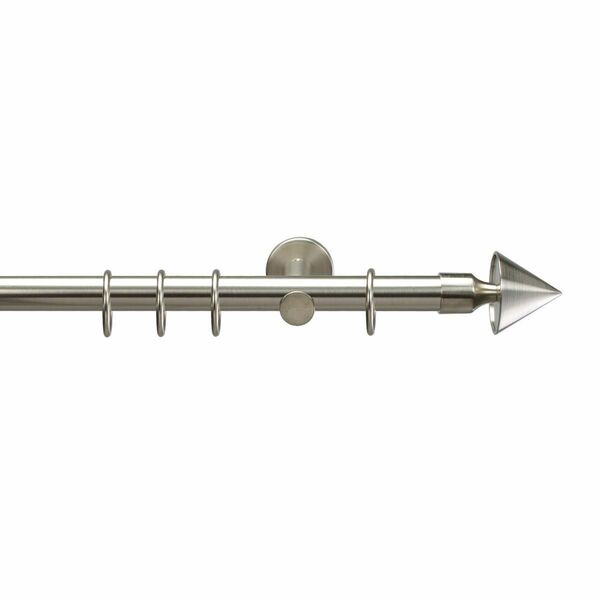 Bild 1 von Bella Casa Gardinenstange, Stilgarnitur, Komplettgarnitur - Drehfix Kegel ø 20 mm, 120 cm edelstahl-