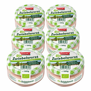 Müller's Bio Zwiebelwurst 160 g, 6er Pack