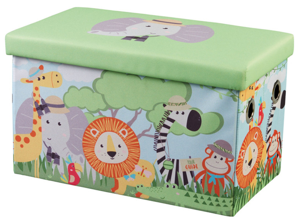 Bild 2 von LIVARNO home Kinder Sitztruhe Safari, abnehmbare Sitzauflage