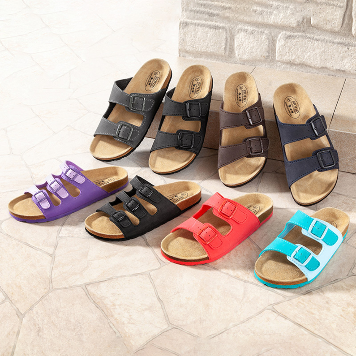 Bild 1 von BioFun Relaxing Footwear Hochwertige Tieffußbett-Pantoletten