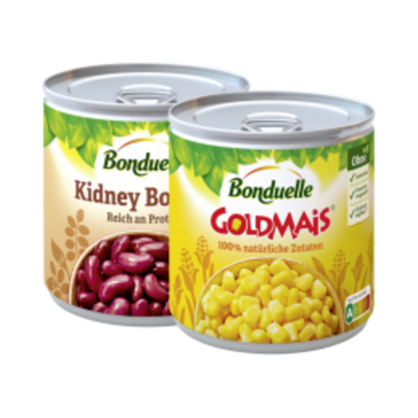 Bild 1 von Bonduelle Goldmais, Kichererbsen, Linsen, Kidneybohnen oder Bohnen
