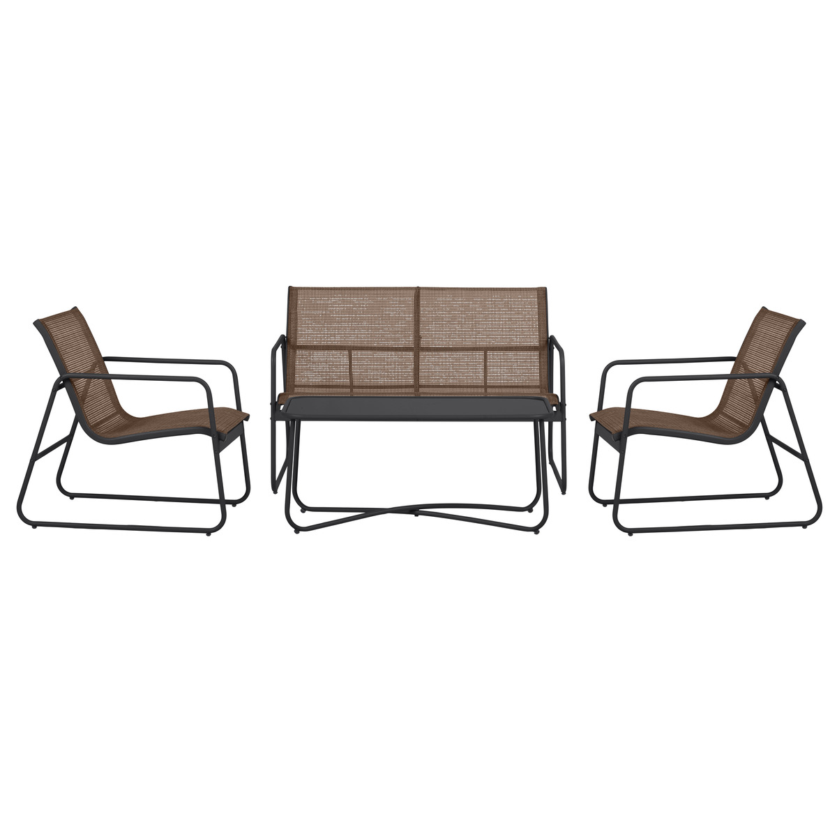 GartenmöbelSet 'Zoe' braun 4teilig von toom ansehen!