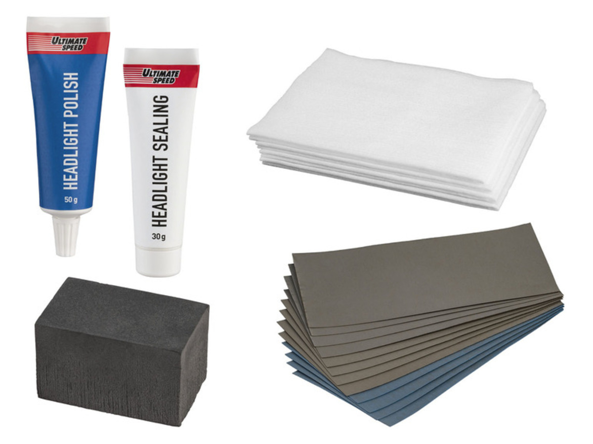 Bild 1 von ULTIMATE SPEED® Scheinwerfer Aufbereitungsset, nachhaltige Versiegelung, 19-teilig