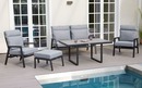 Bild 4 von outdoor (Gartenmöbel Mit Flair) - Diningtisch Sondrino, Aluminiumgestell in schwarz, Tischplatte betonfarbend