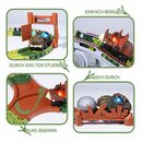 Bild 3 von Esun Autorennbahn »289 Stück Dinosaurier Spielzeug autorennbahn ab3 4 5 6 jahre mit 2auto«, mit 8 Dinosaurier-Figuren,2 elektrische Rennauto